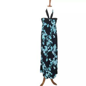 Apt 9 Floral Flowy Maxi Halter Dress Size Medium